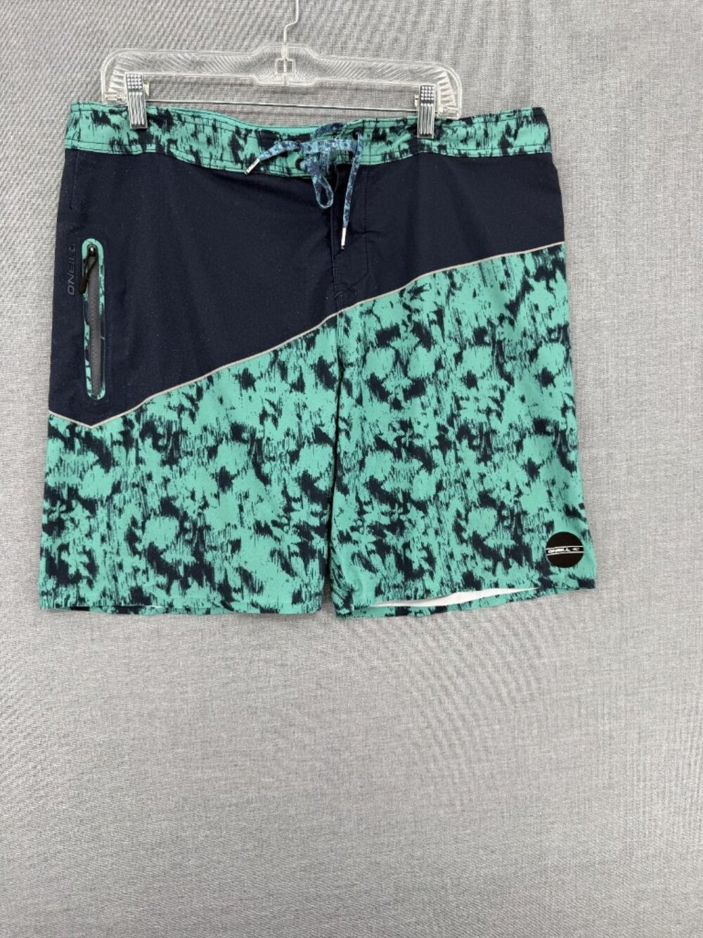O’Neill Hyperfreak Board Shorts Mens 36 9" Grunge Swim Trunks Drawstring